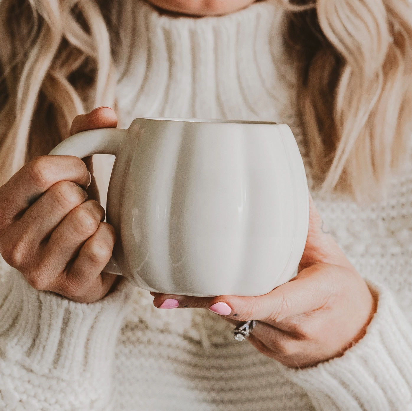 Cream Pumpkin Coffee Mug