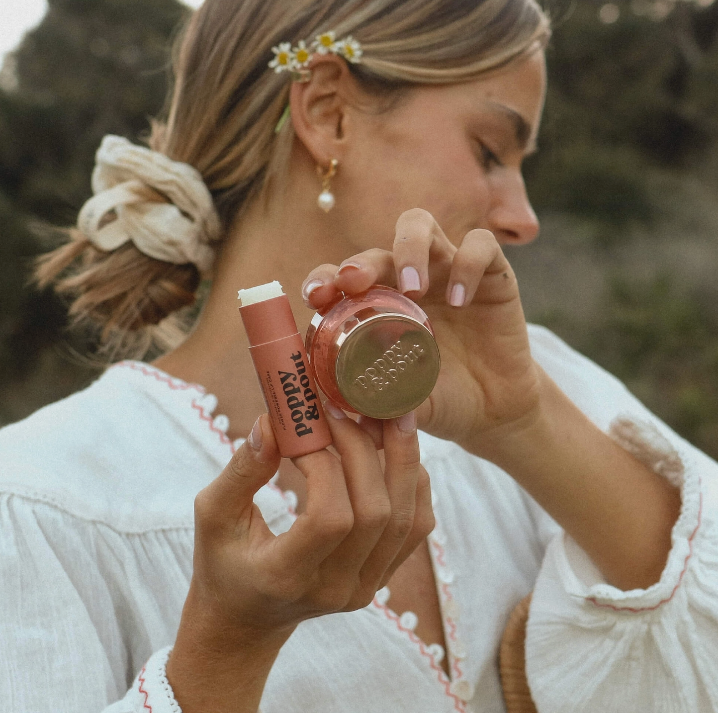 Lip Care Poppy & Pout Duo - Pomegranate Peach