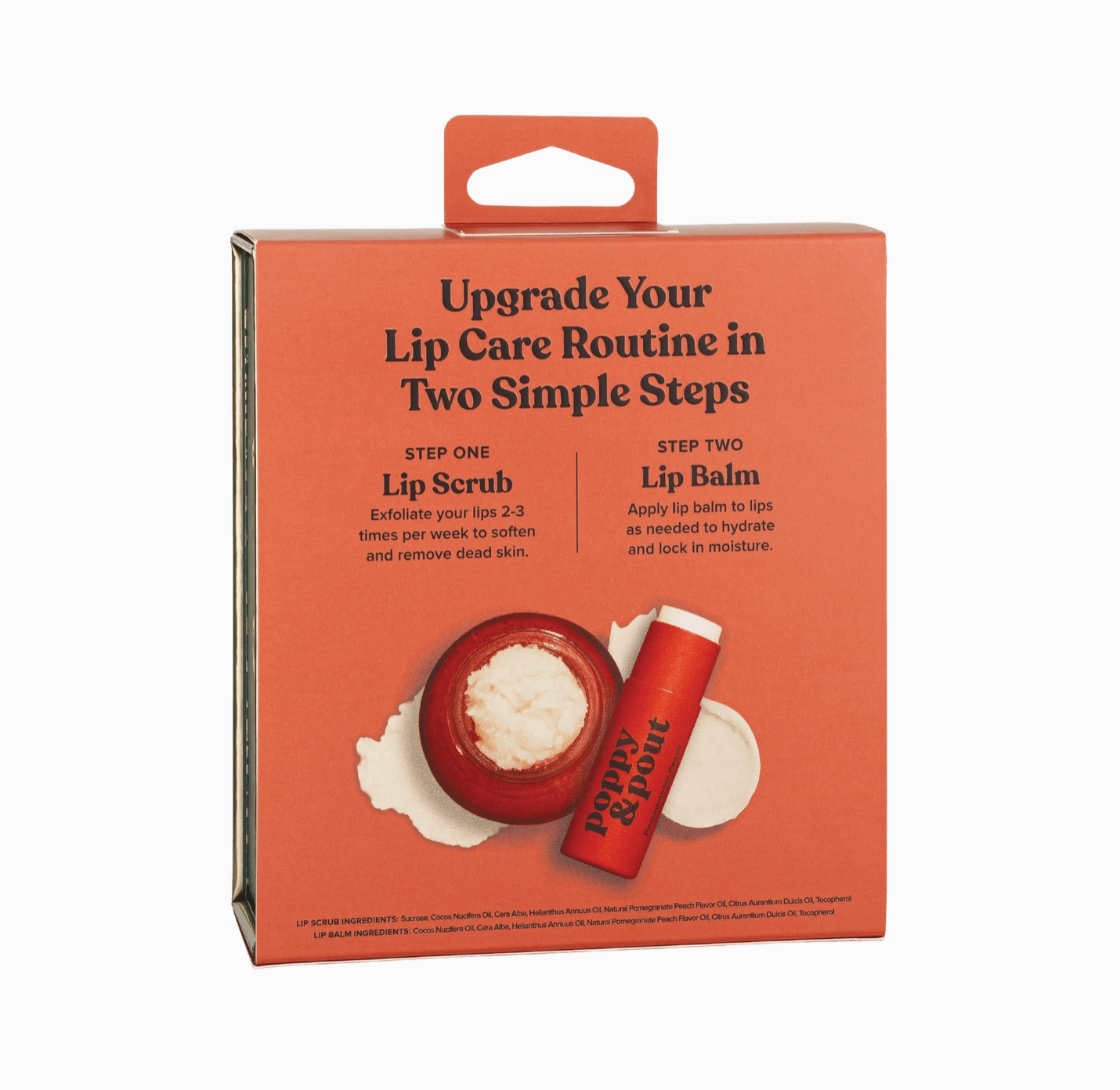 Lip Care Poppy & Pout Duo - Pomegranate Peach