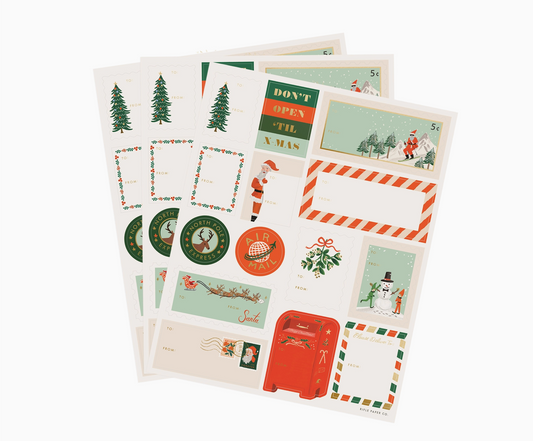 Santa's Workshop Labels + Stickers