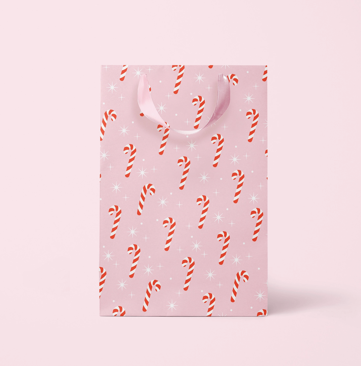 Holiday Candy Cane Gift Bag