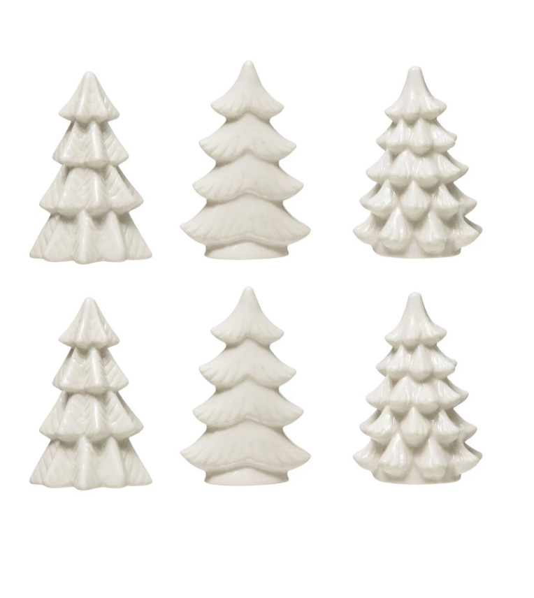 Stoneware Trees - Set of 6