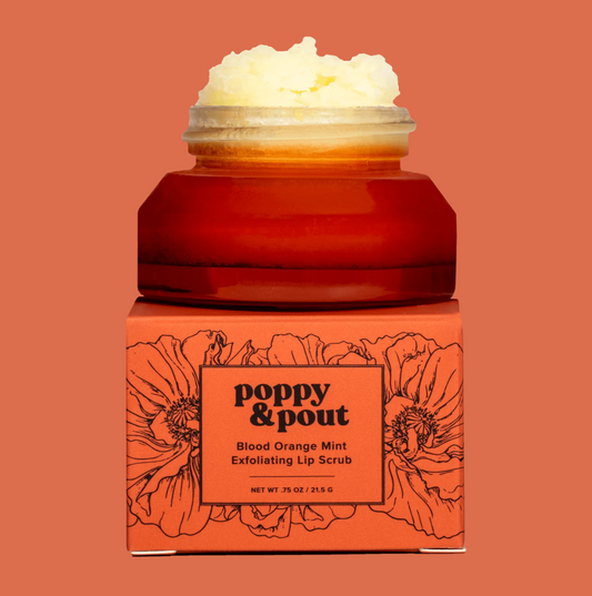 Blood Orange Mint Lip Scrub - Poppy & Pout