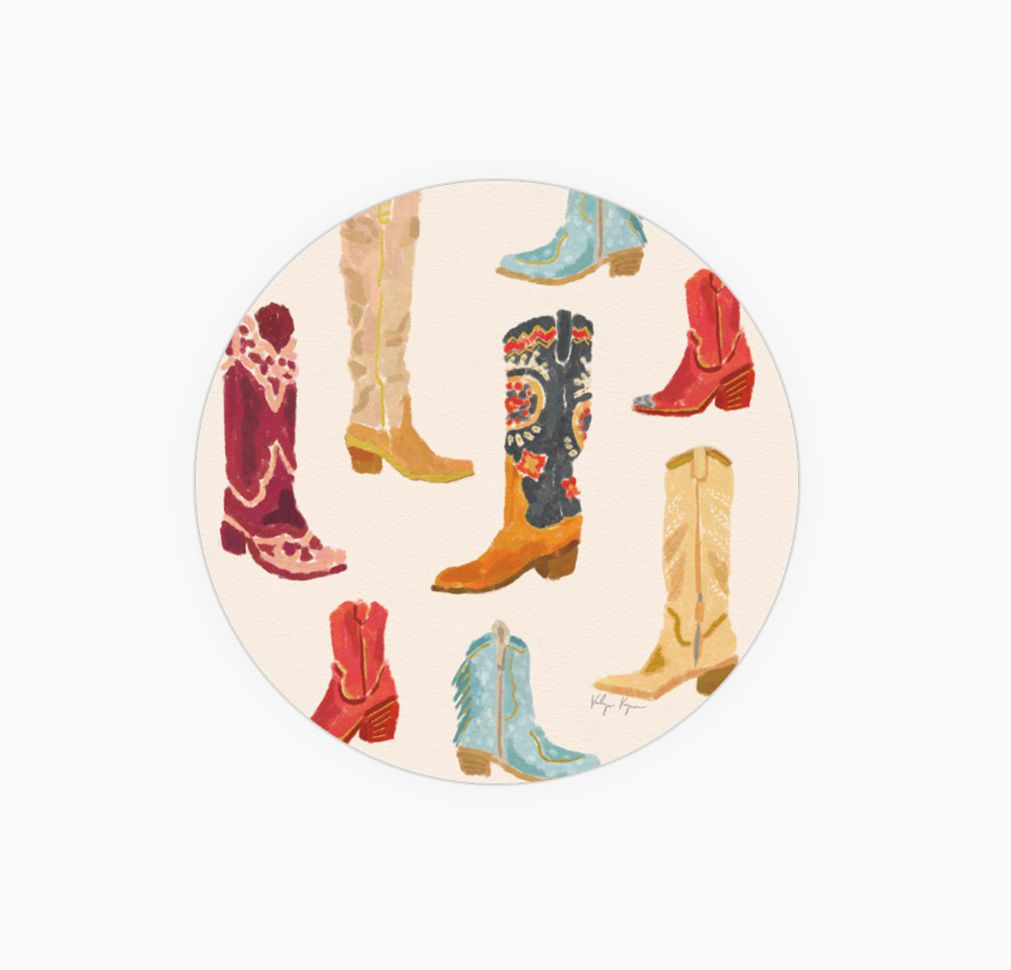 Cowgirl Boots Coaster