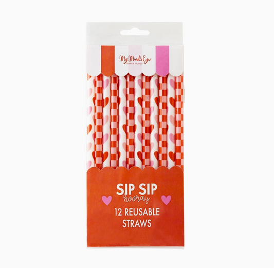 Heart Reusable Straws