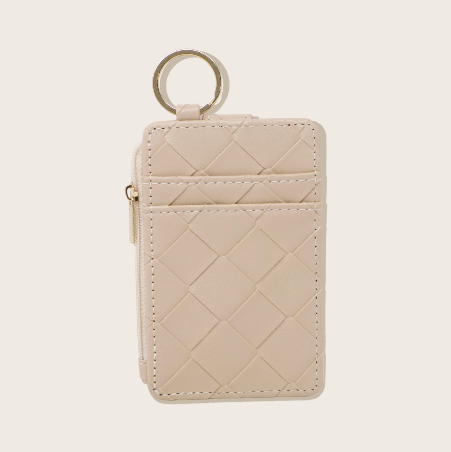 Keychain Wallet - Woven Oat