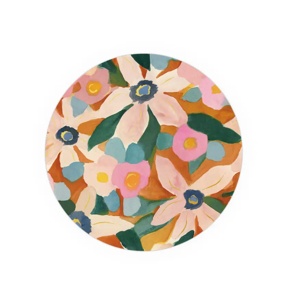 Pinwheel Floral Coaster