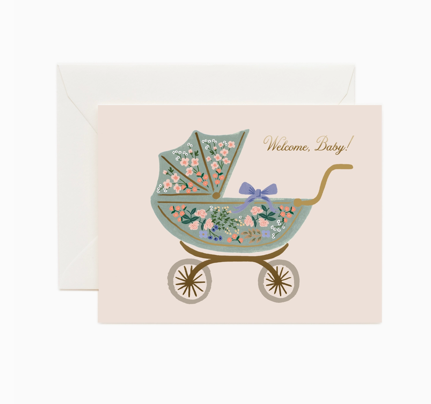Floral Welcome Baby Card