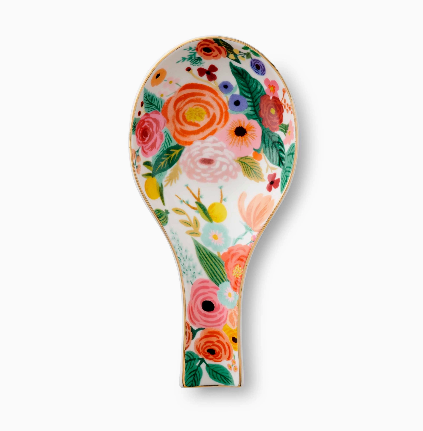 Garden Party Porcelain Spoon Rest