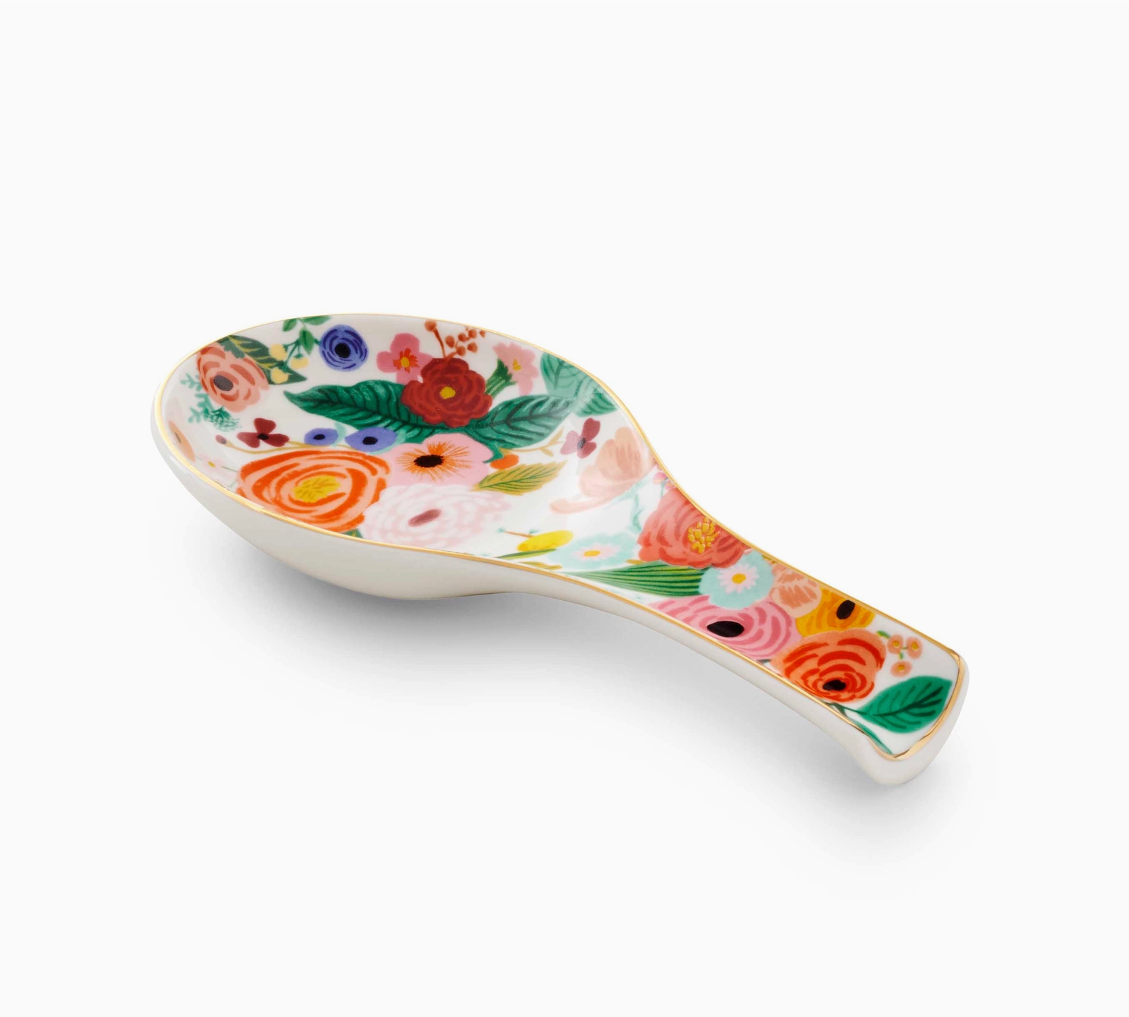 Garden Party Porcelain Spoon Rest