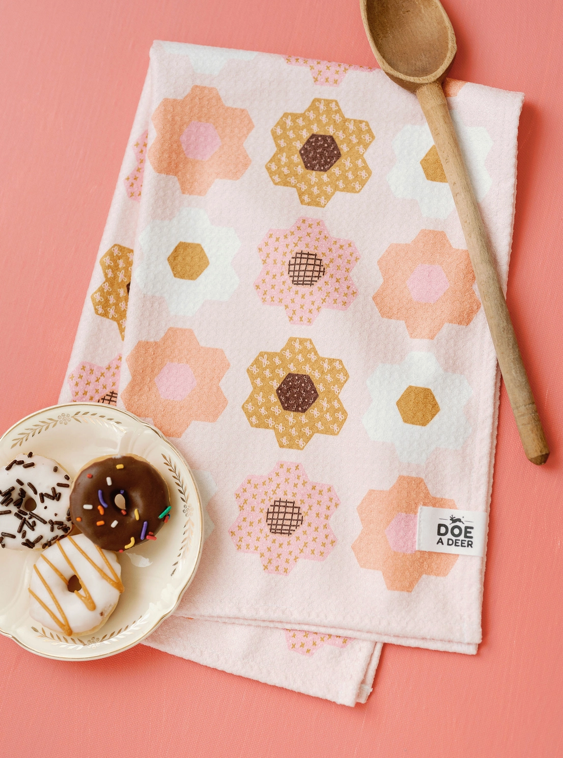 Flower Garden Waffle Towel