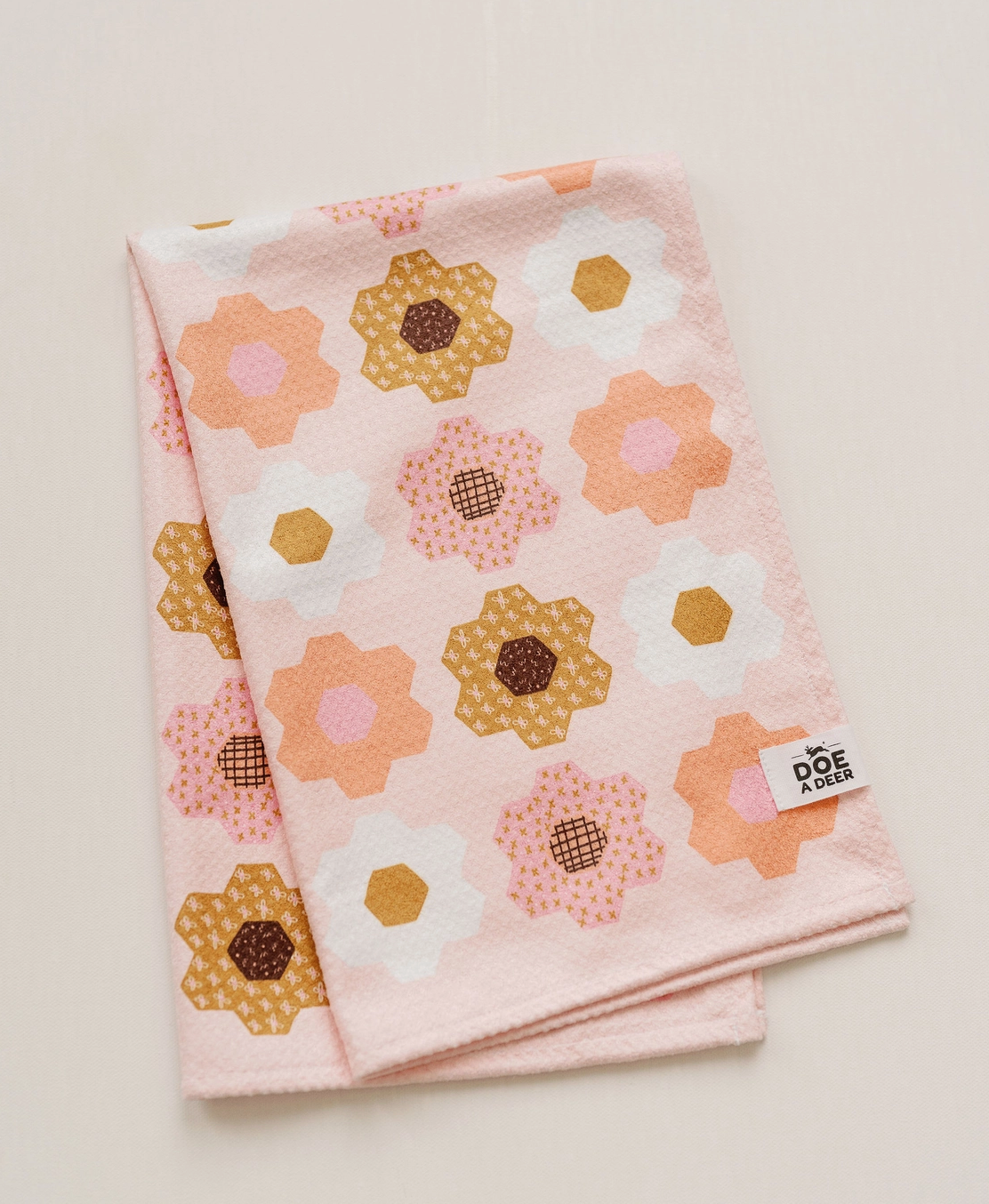 Flower Garden Waffle Towel