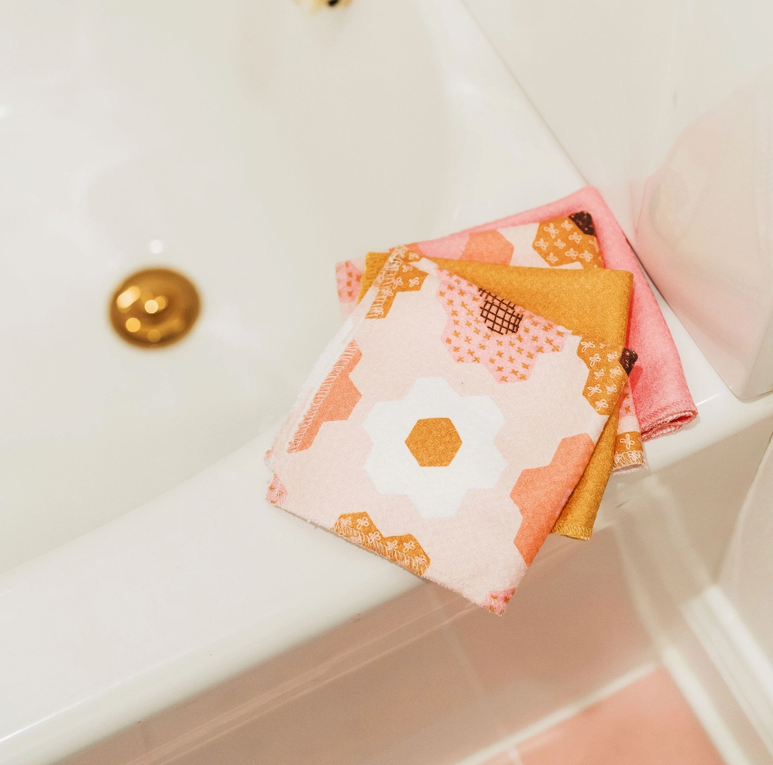 Flower Garden Waffle Cloth