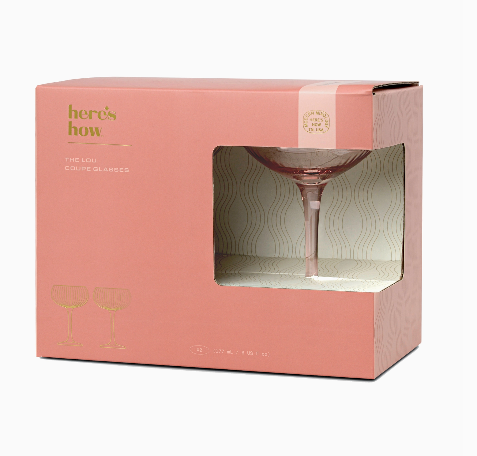 The Lou Coupe Glass - Blush