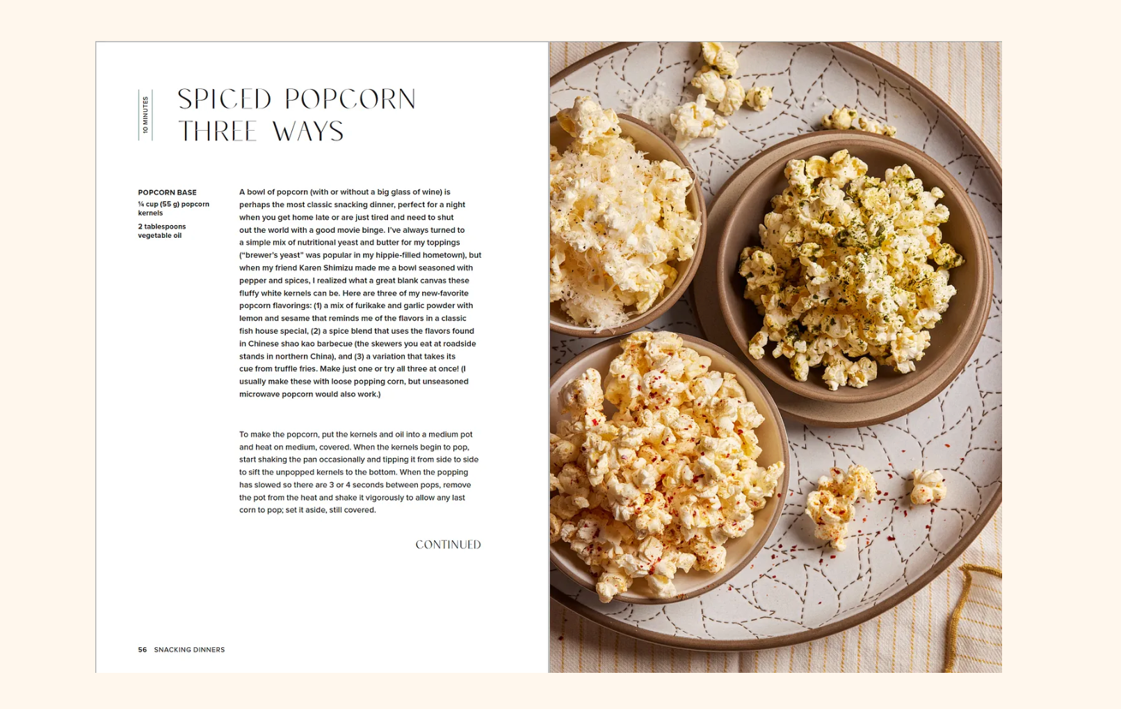 Snacking Dinners Book