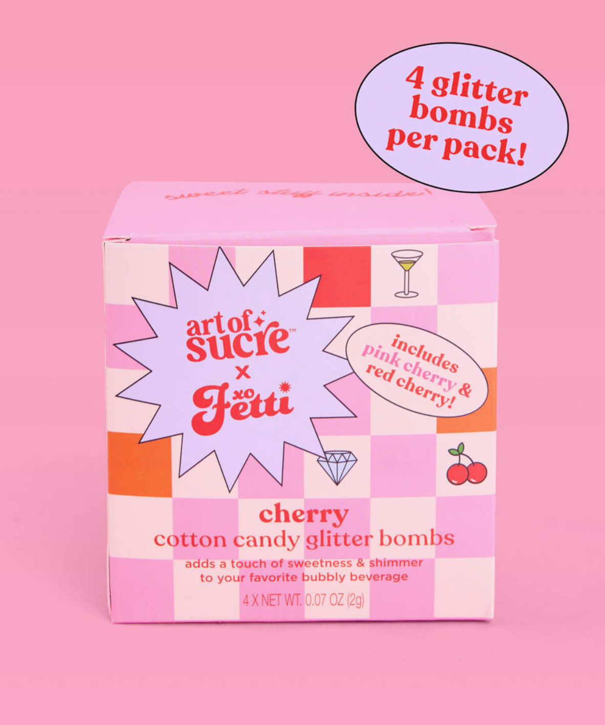 Cherry Glitter Bombs