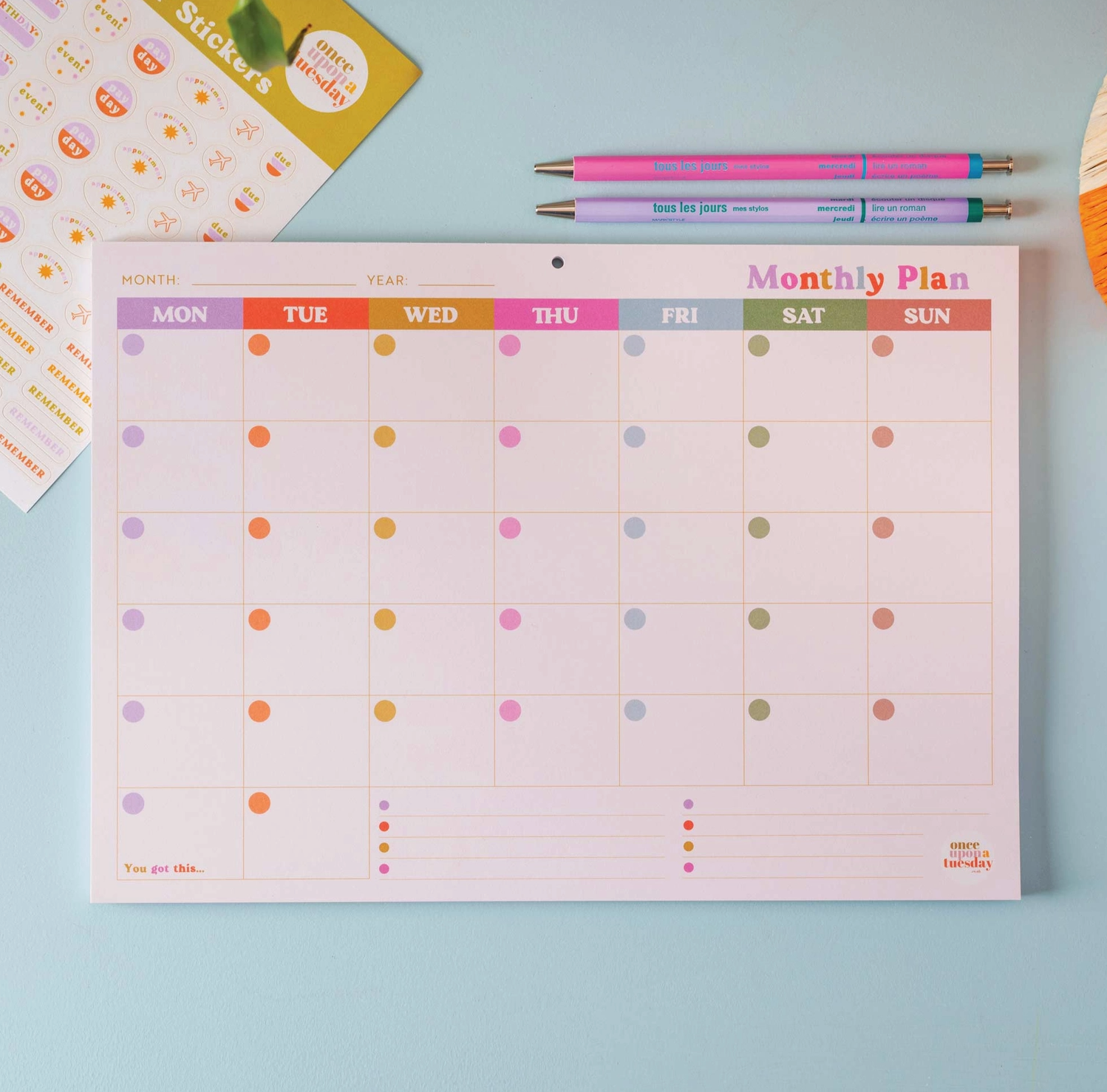 Monthly Planner Pad