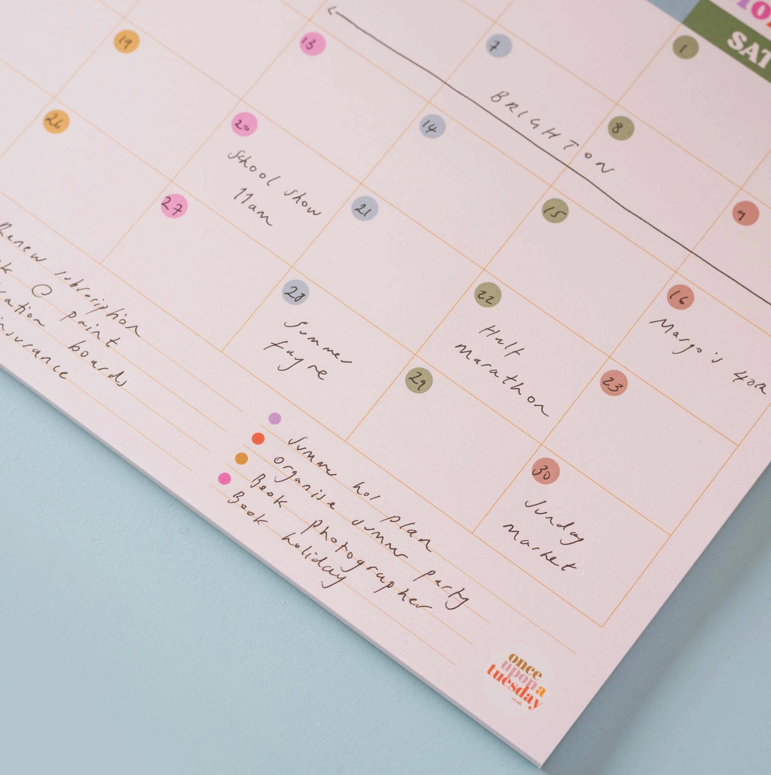 Monthly Planner Pad