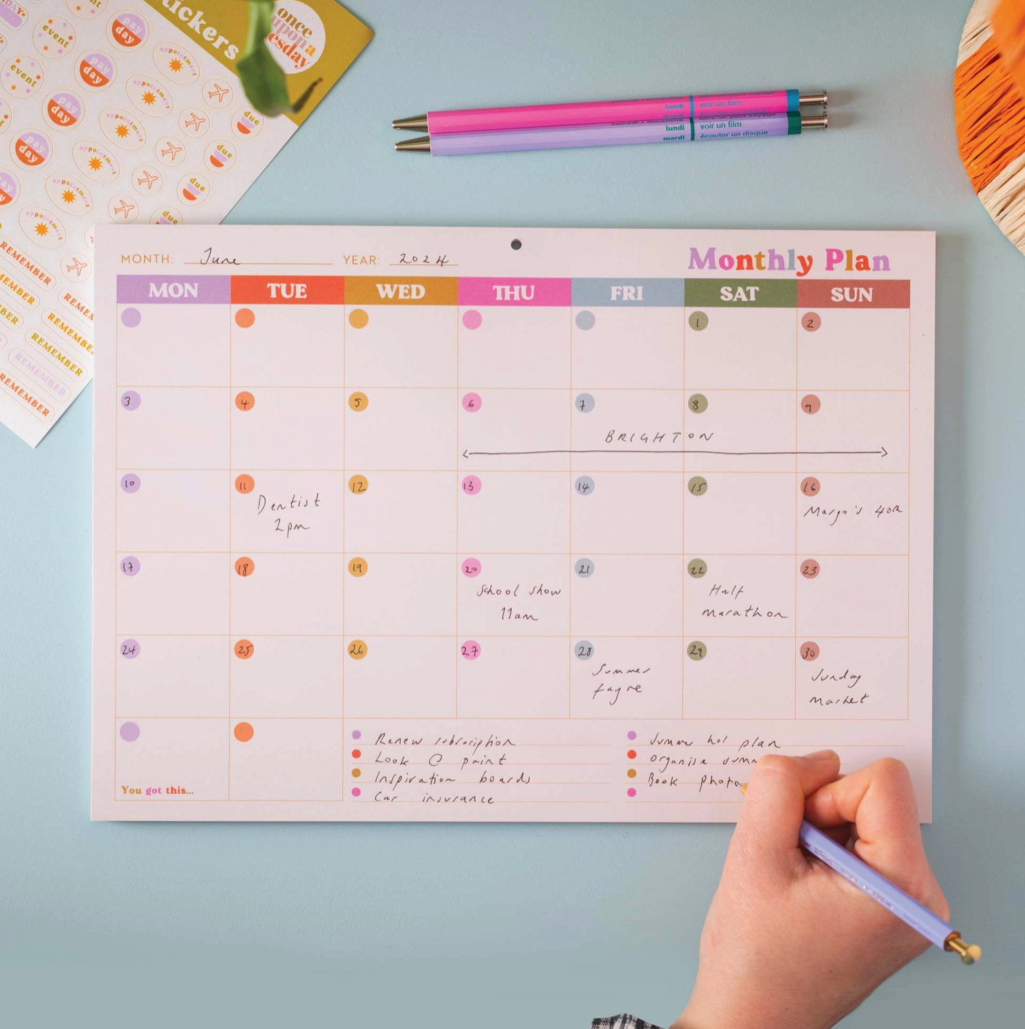 Monthly Planner Pad