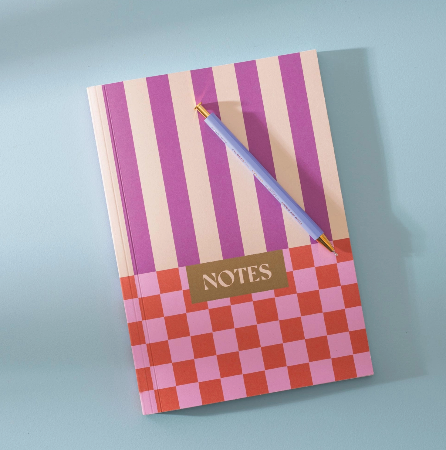 Checks + Stripes Notebook