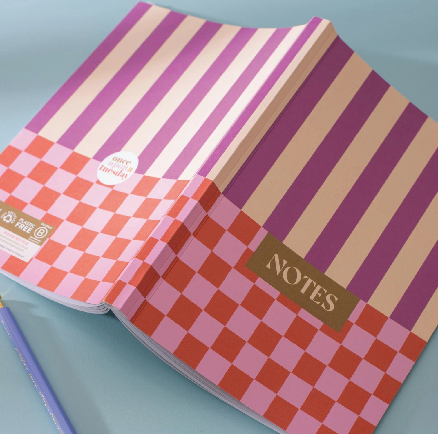 Checks + Stripes Notebook