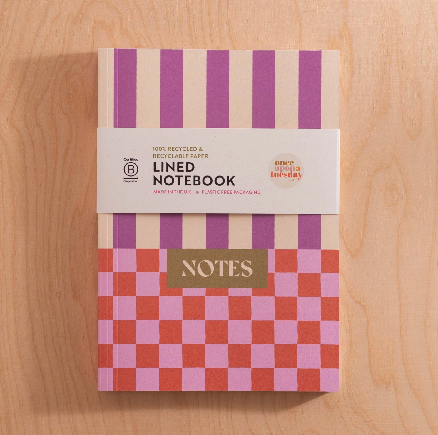 Checks + Stripes Notebook