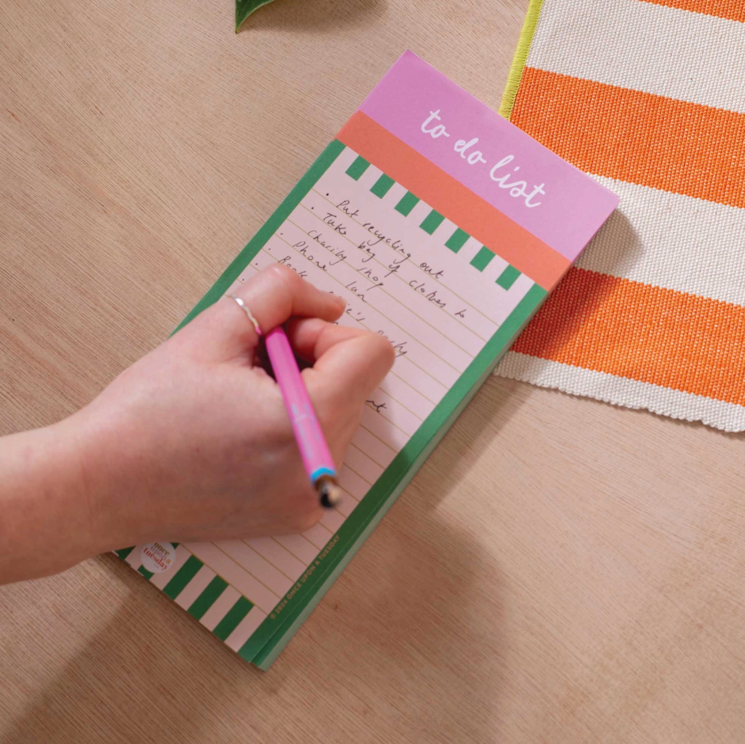 To Do List Pad - Cabana Stripe