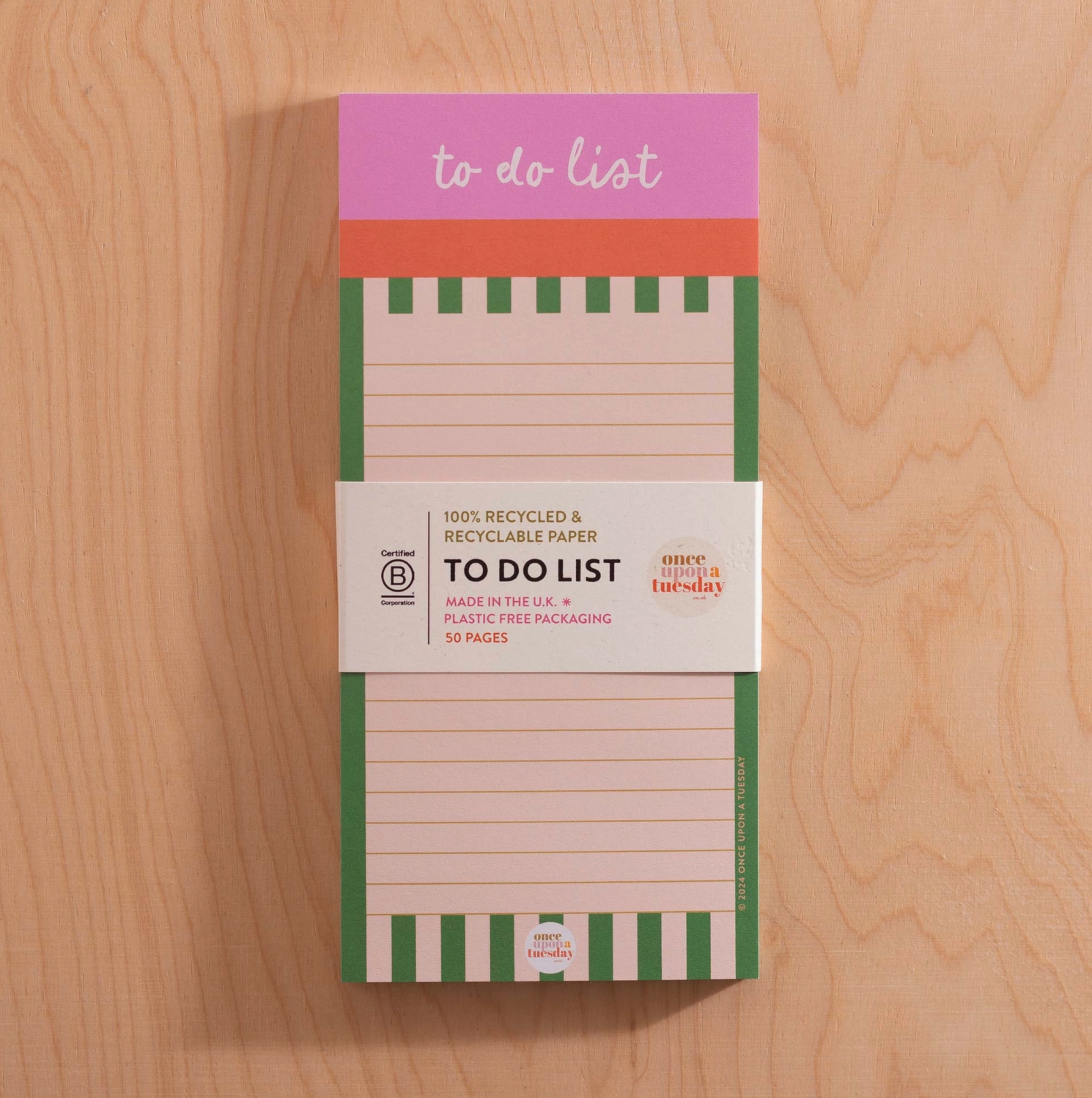 To Do List Pad - Cabana Stripe