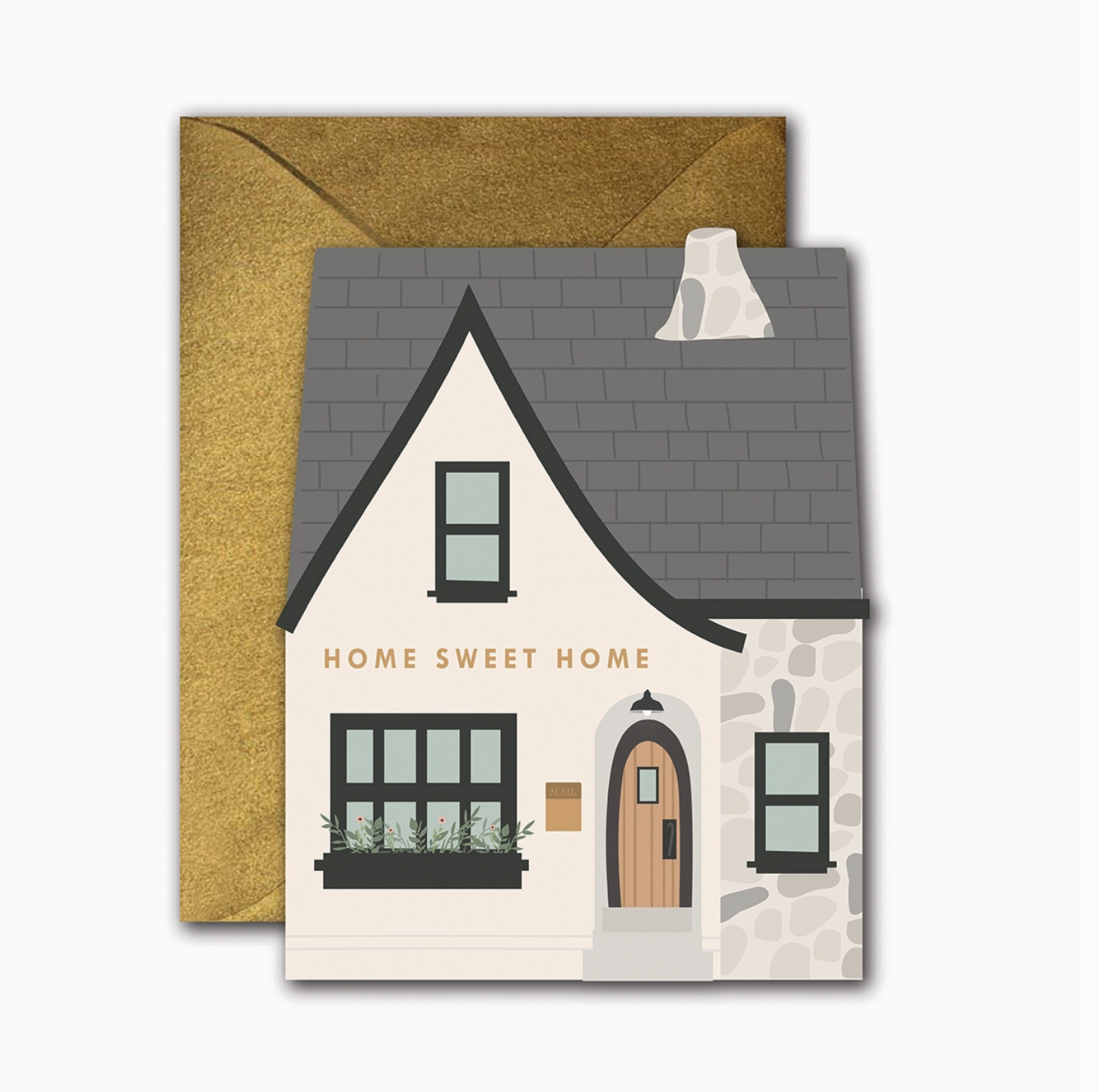 White Home Sweet Home Card