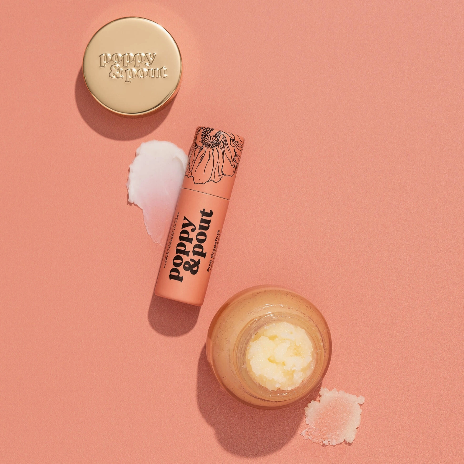 Lip Care Poppy & Pout Duo - Pink Grapefruit