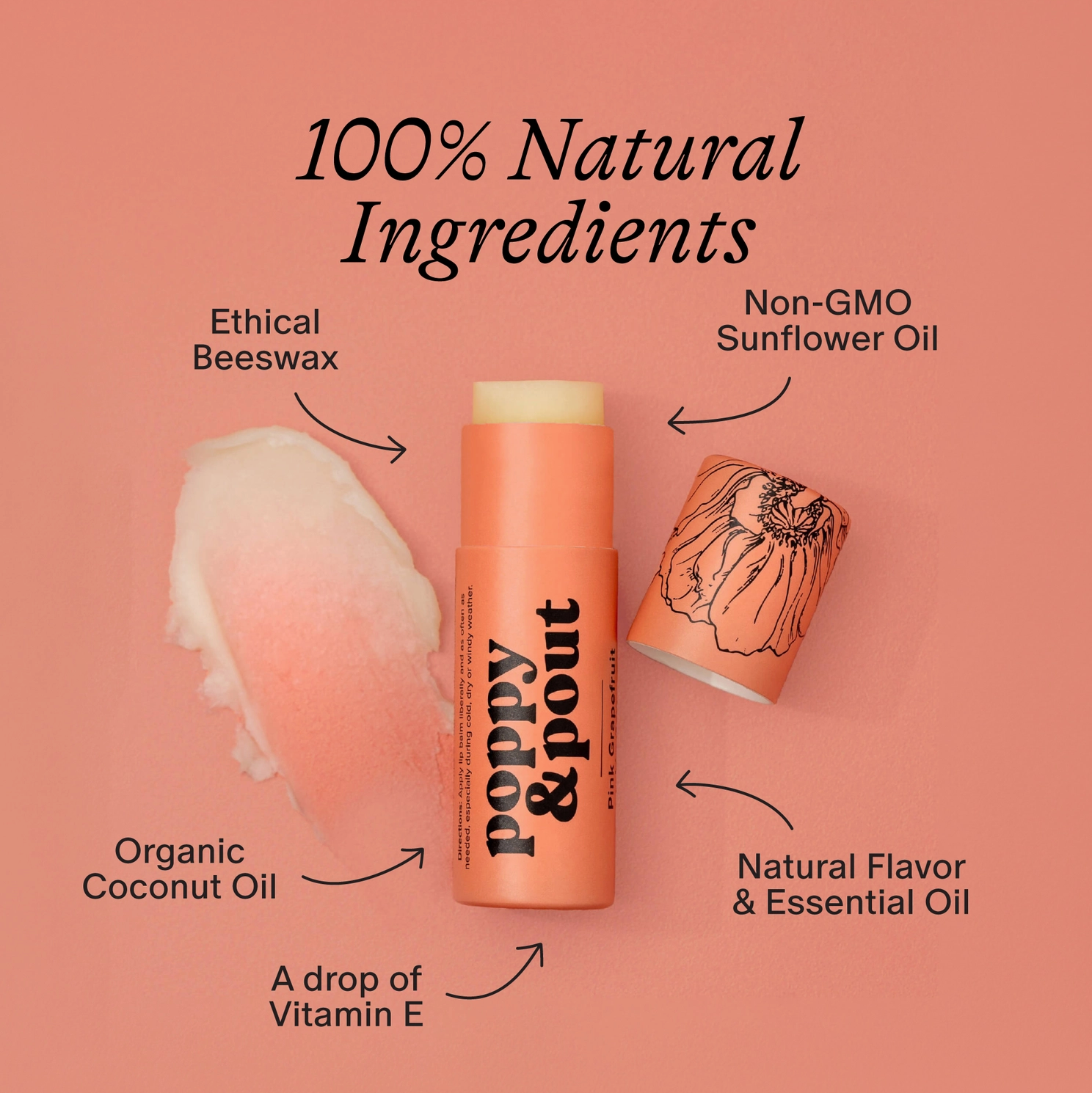 Lip Care Poppy & Pout Duo - Pink Grapefruit