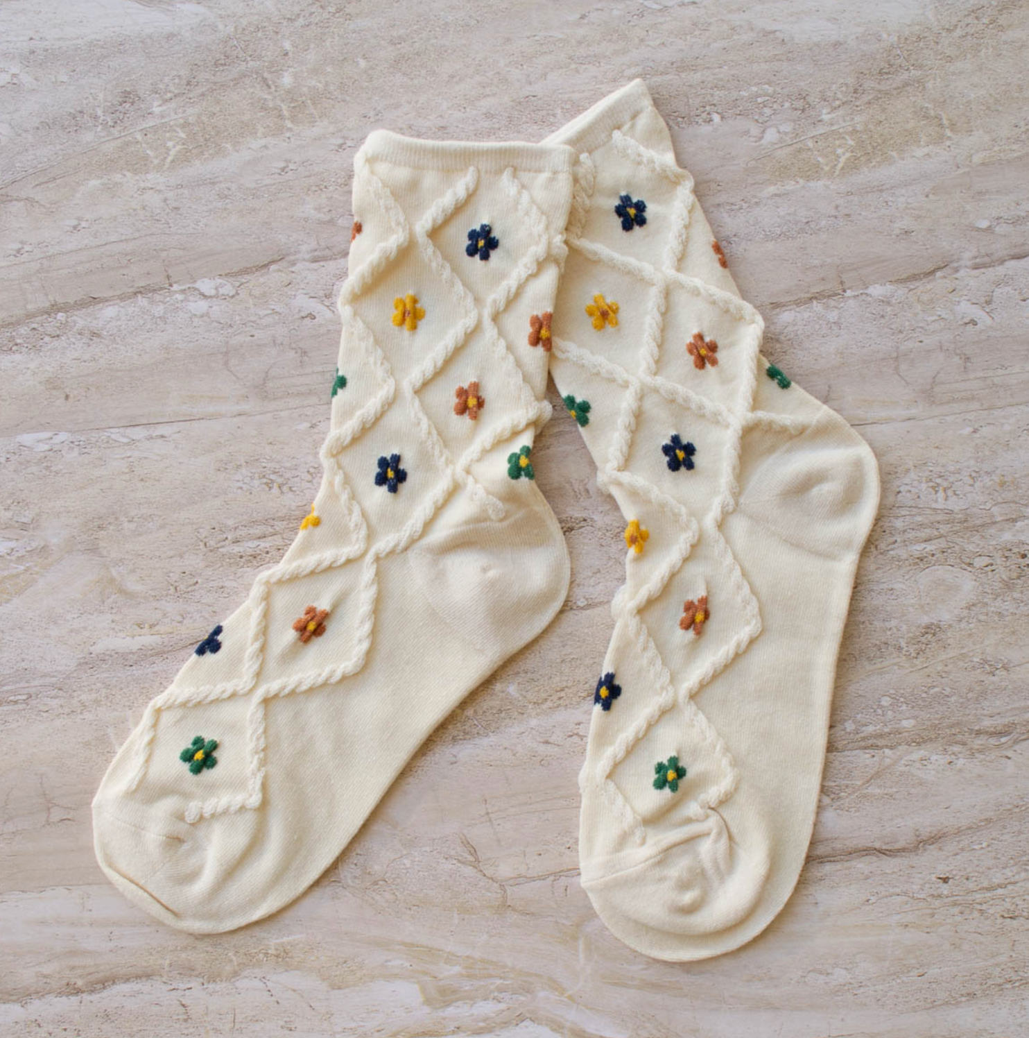 Ann Cottage Floral Socks