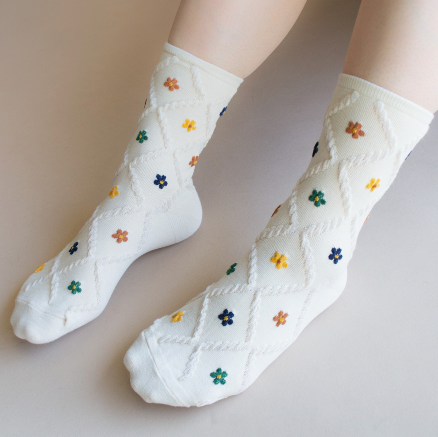 Ann Cottage Floral Socks