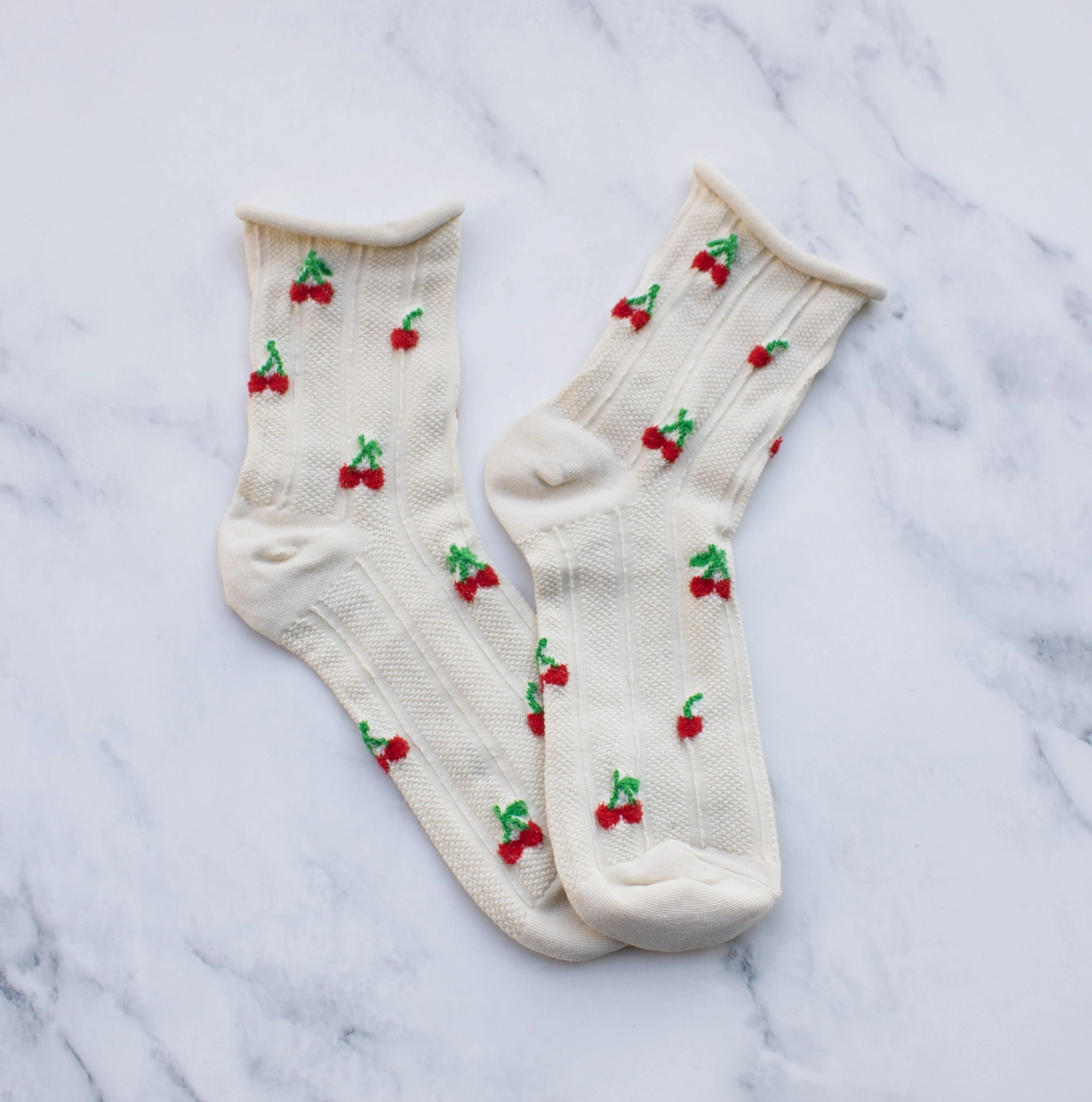 Vintage Cherry Socks