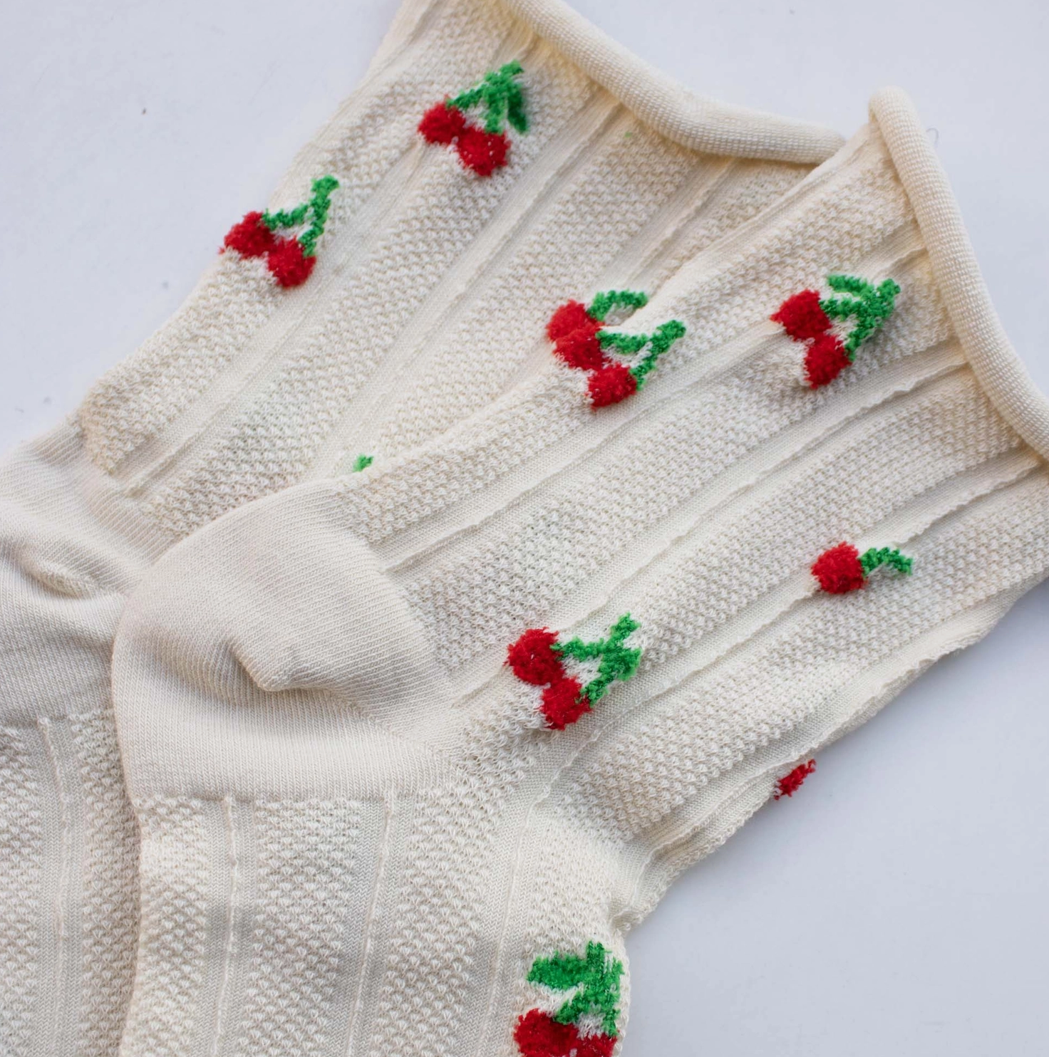 Vintage Cherry Socks