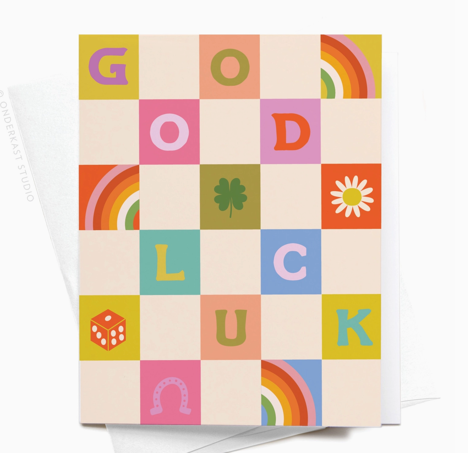 Groovy Good Luck Greeting Card