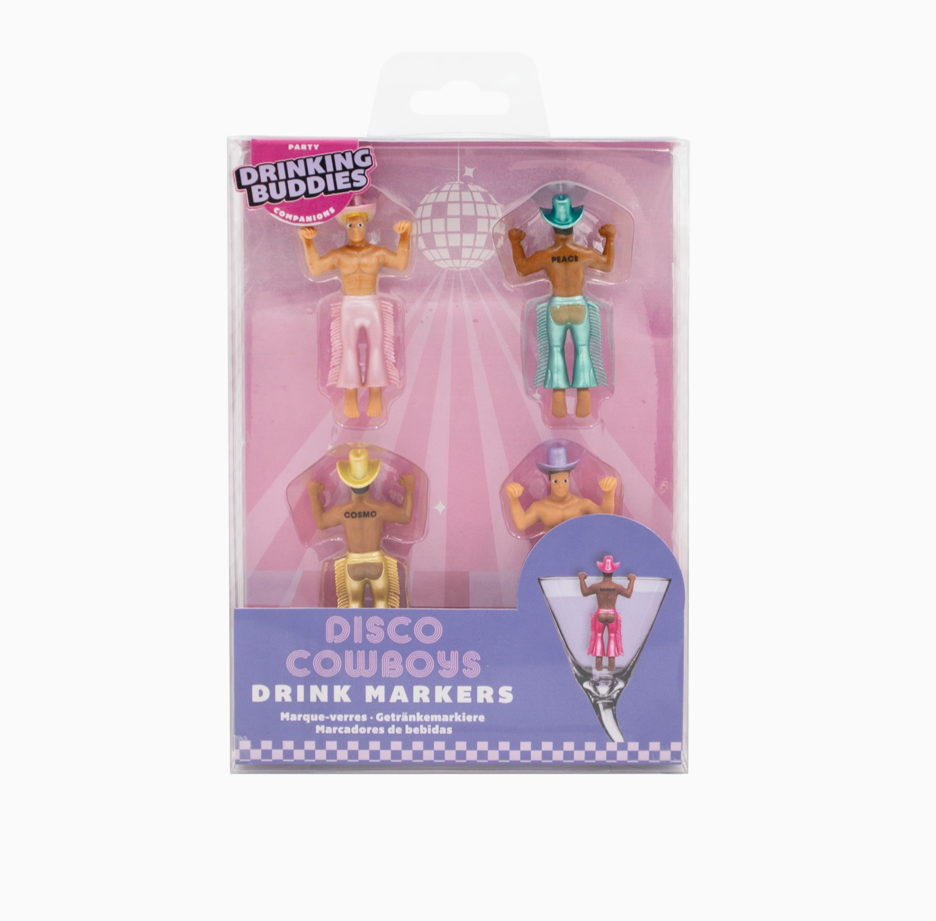 Disco Cowboy Drink Markers