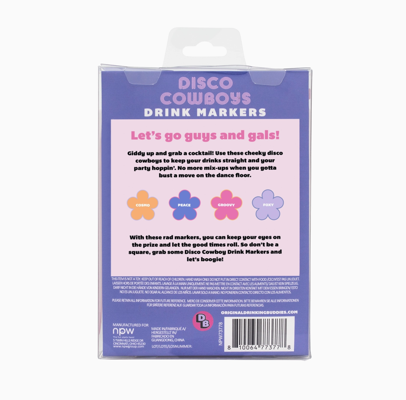 Disco Cowboy Drink Markers