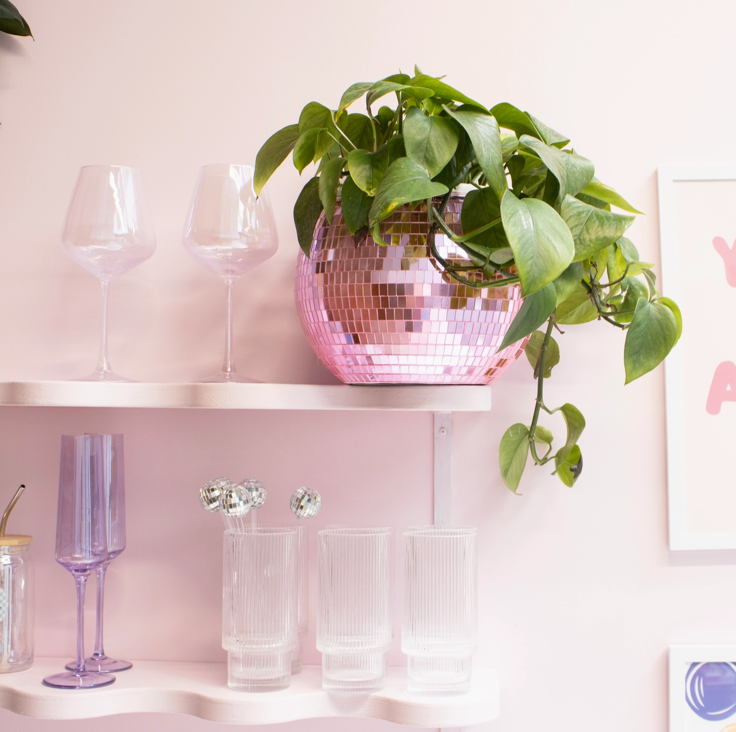 Pink Disco Ice Bucket