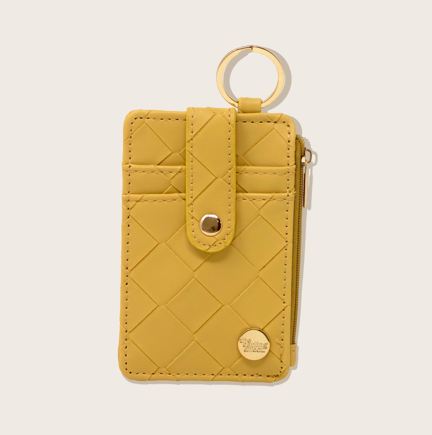 Keychain Wallet - Woven Mustard