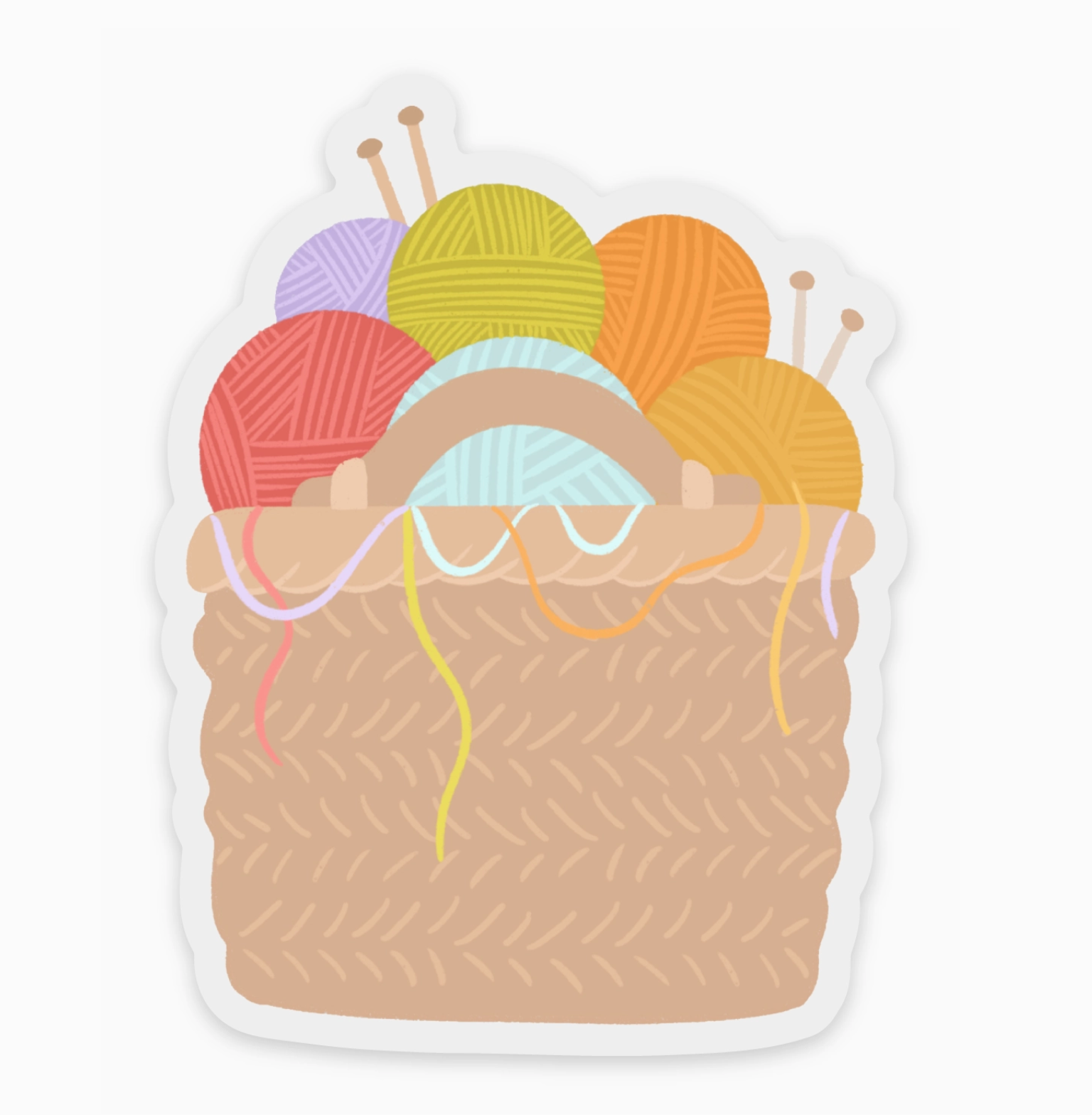 Yarn Basket Sticker