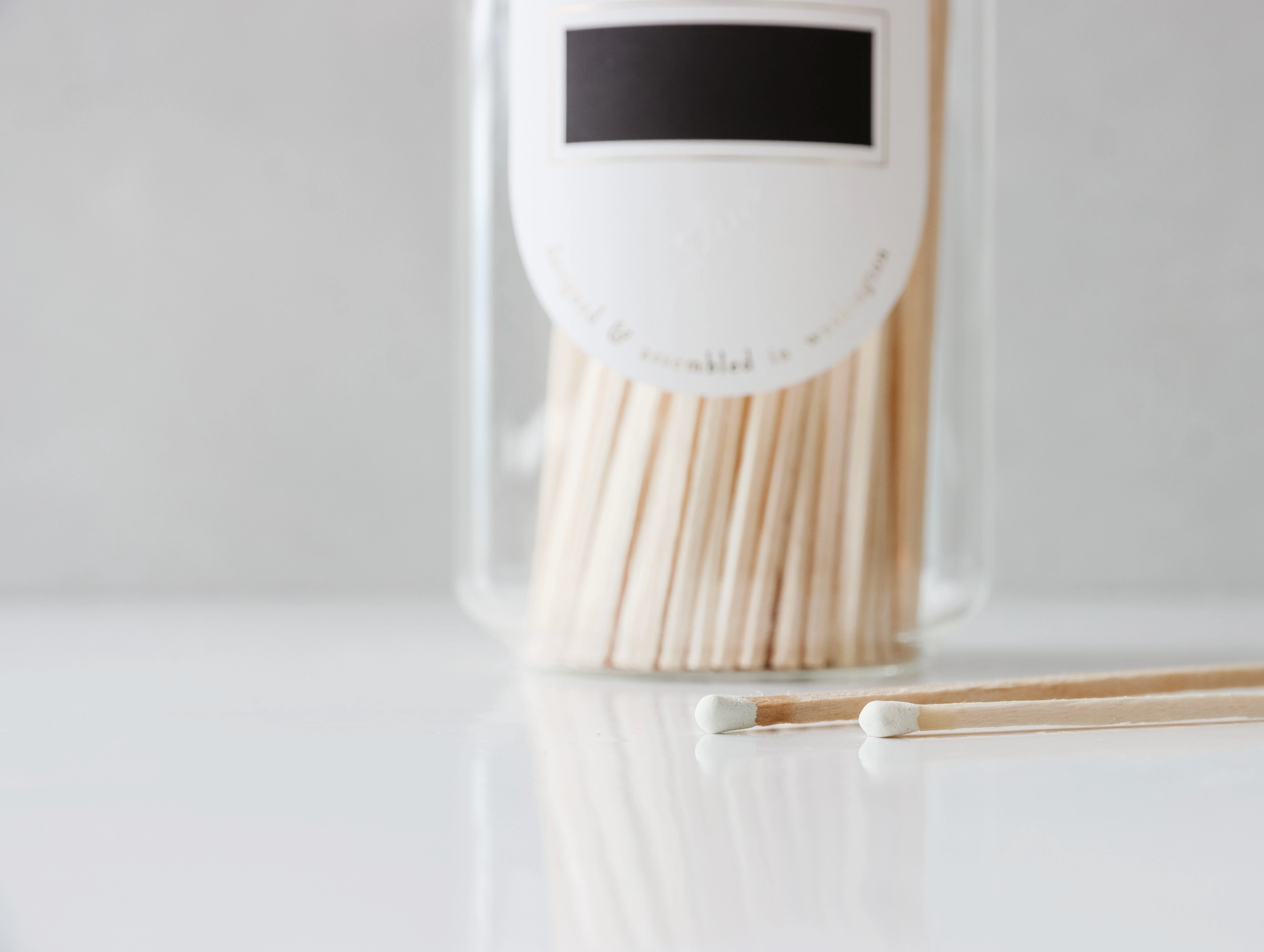 Fireplace Matches - White