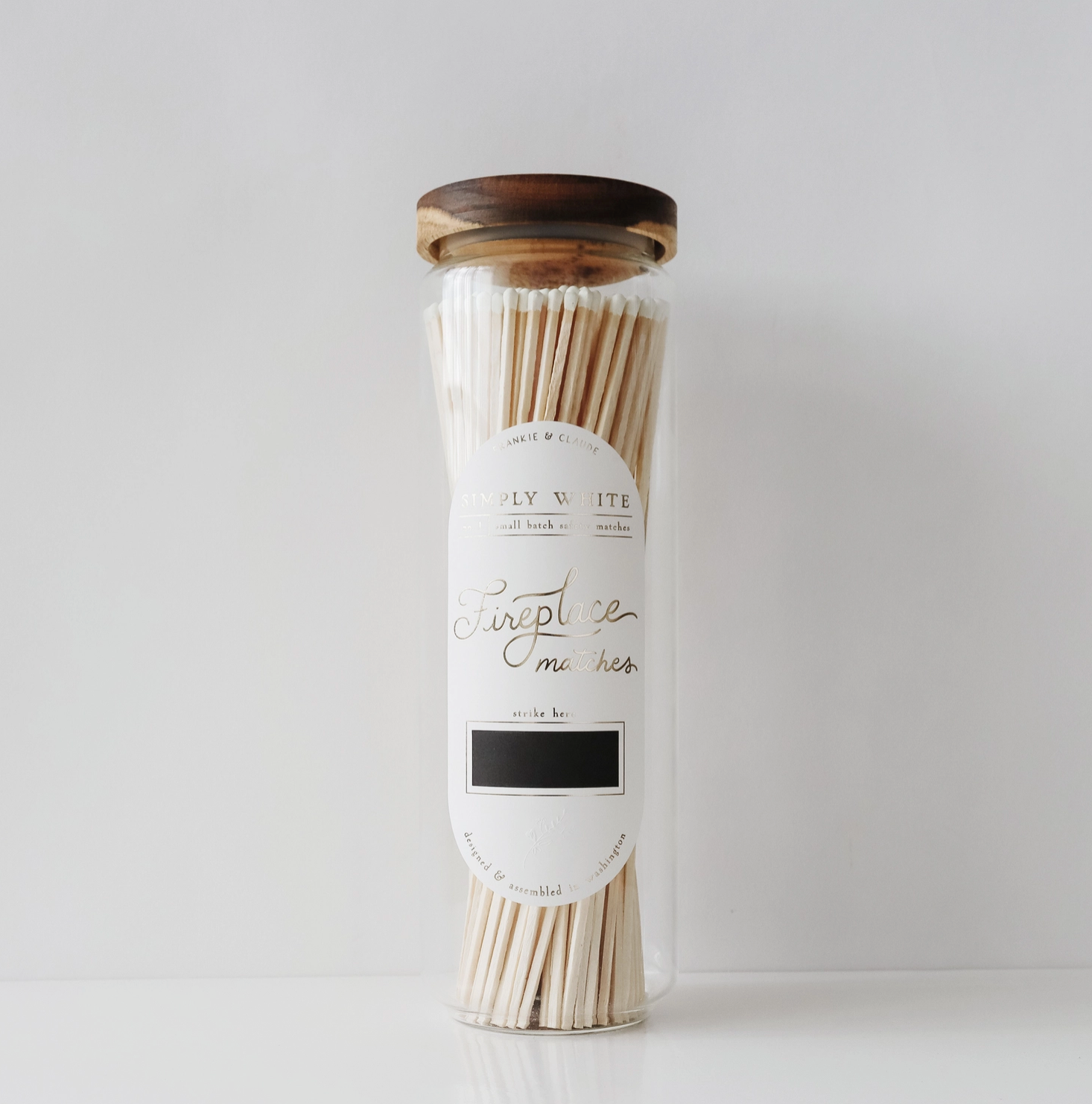 Fireplace Matches - White