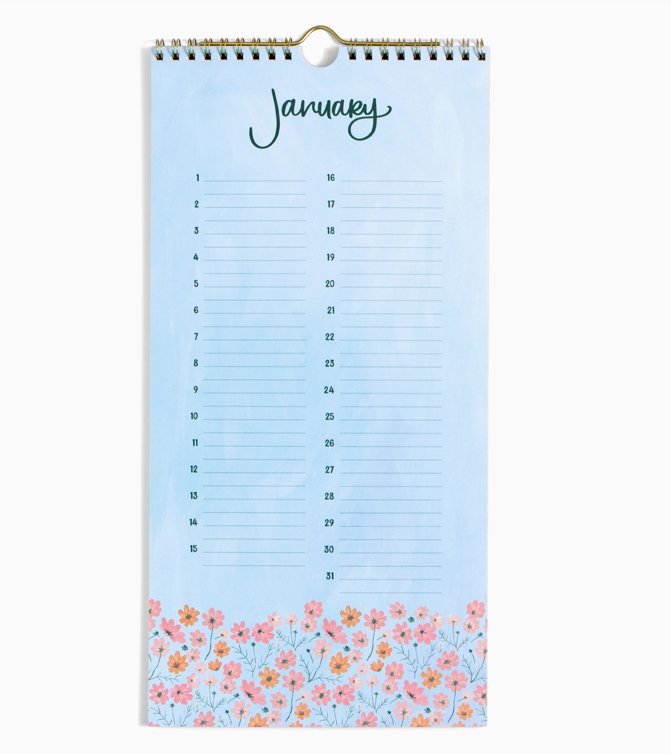 Celebrations By the Month Perpetual Spiral Wall Calendar