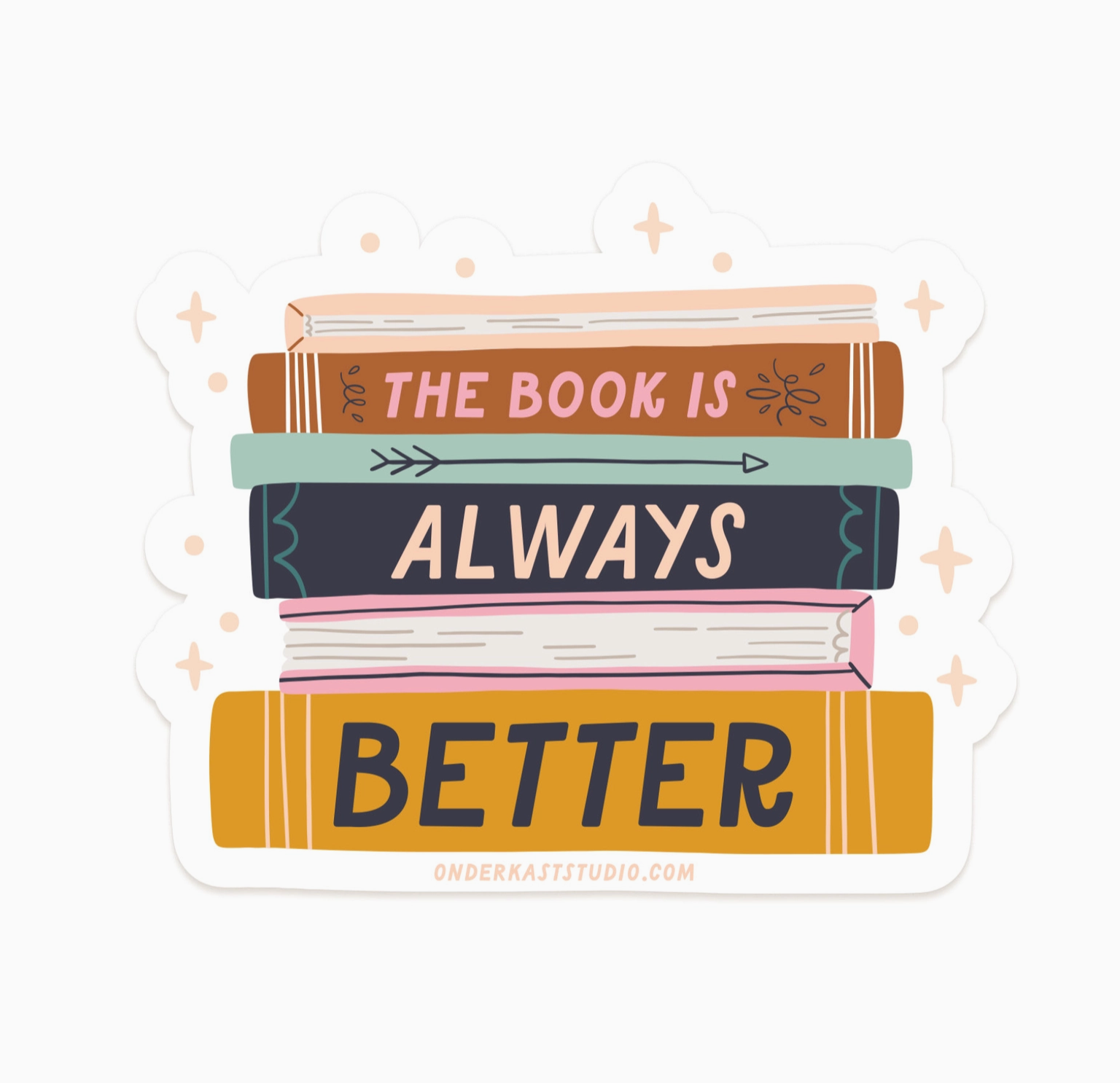 The Book Is Always Better Sticker