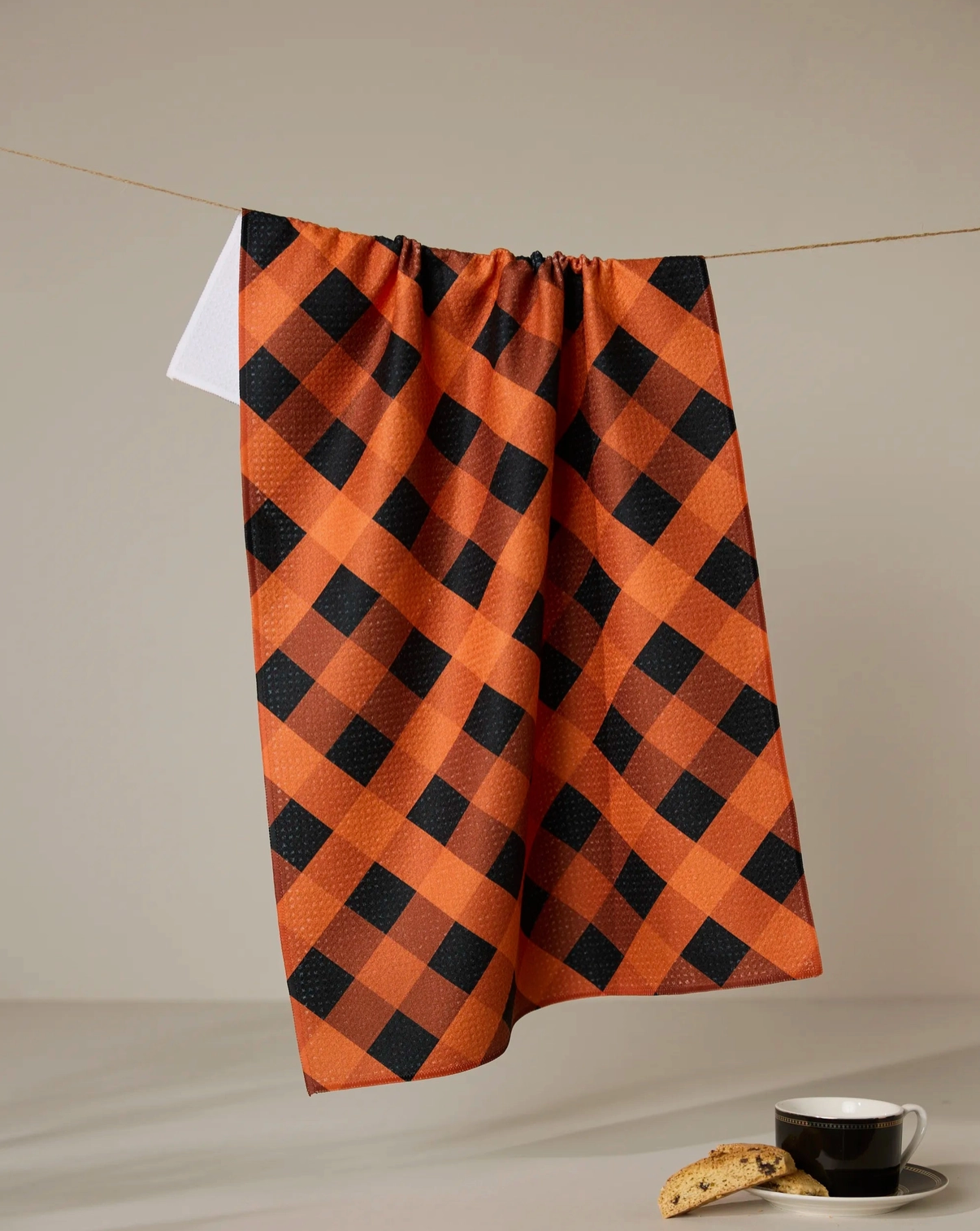 Pumpkin Plaid Towel