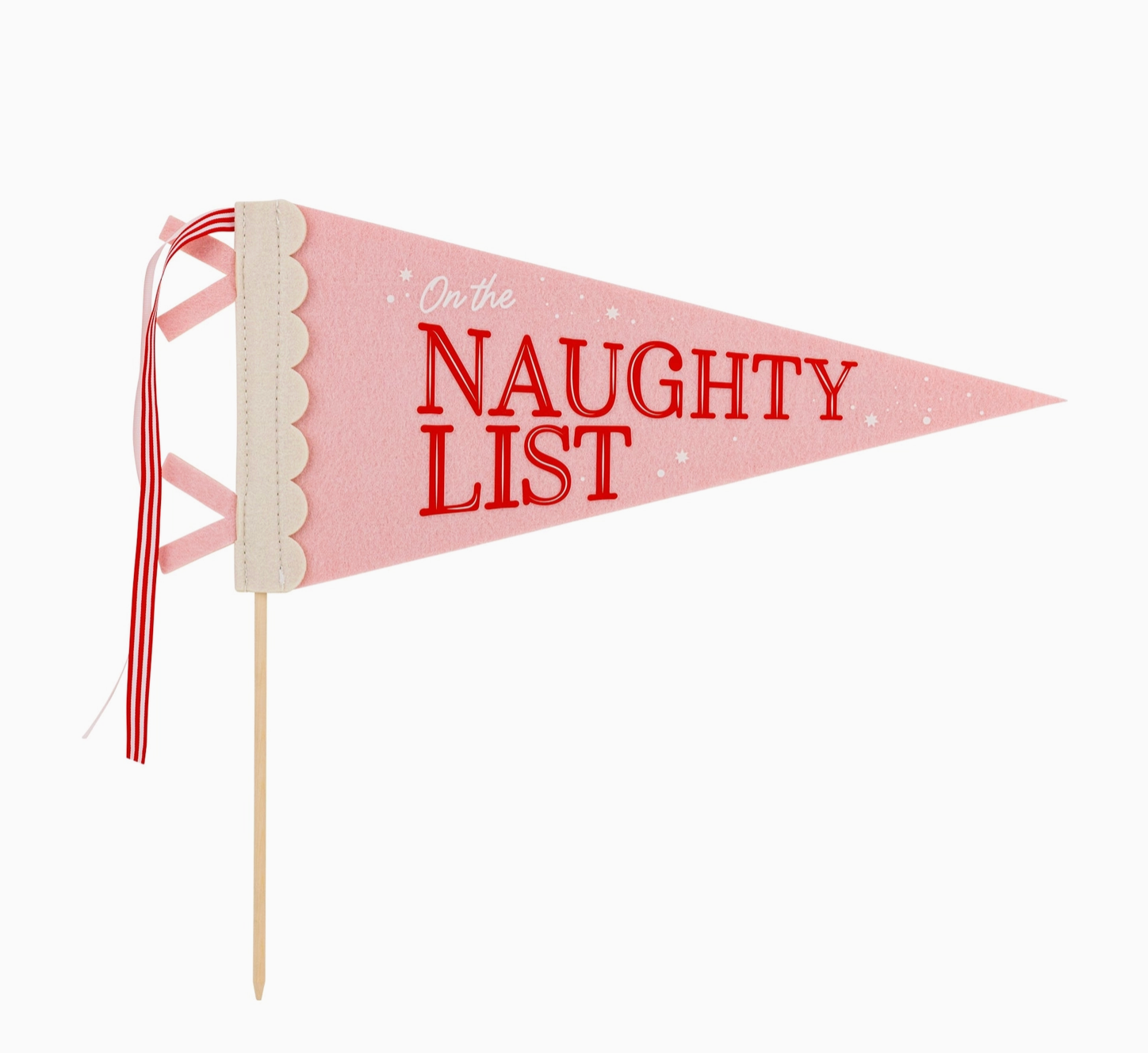 Naughty Nice Felt Banner