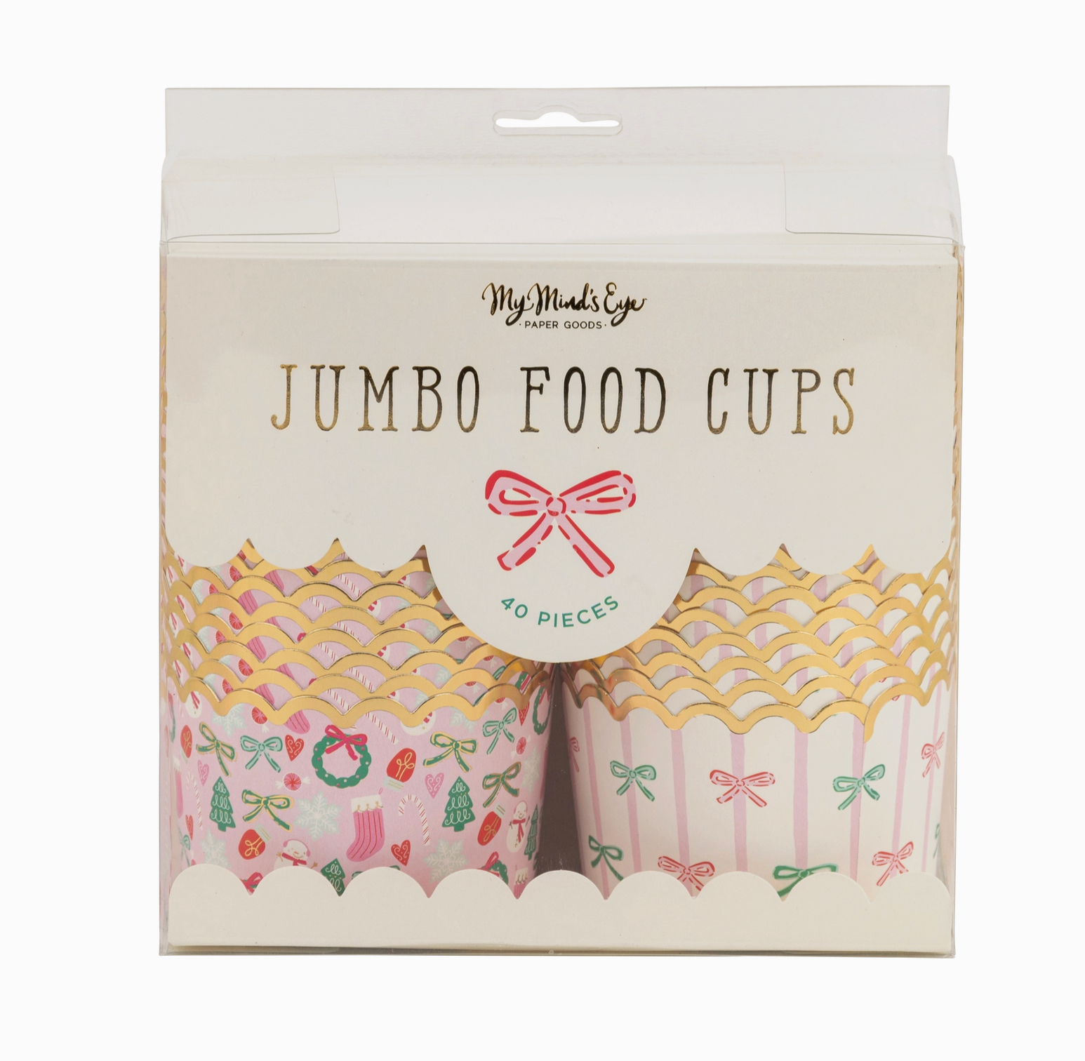 Foiled Jumbo Bow Baking Cups