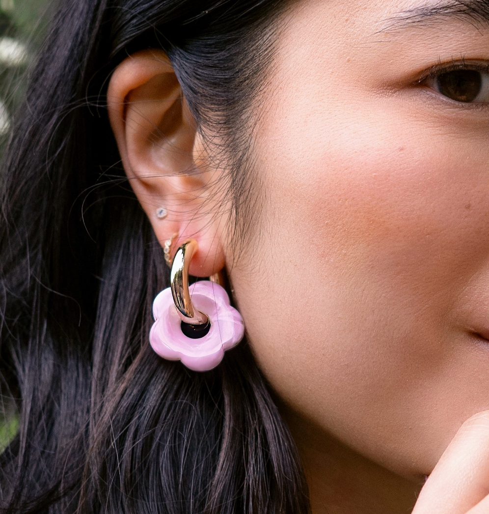 Dazy Nights in Peony Earrings