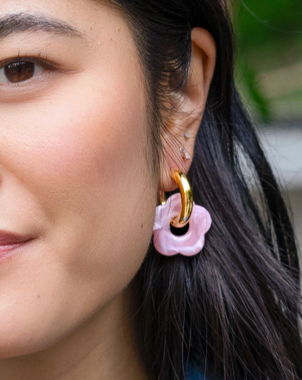 Dazy Nights in Peony Earrings